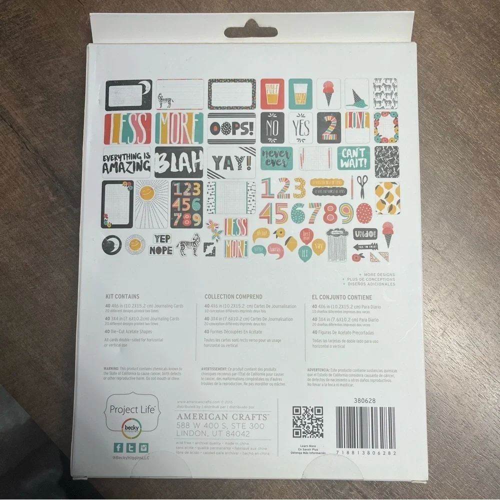 Becky Higgins Card Making Kit NEW Craft This And That Project Life